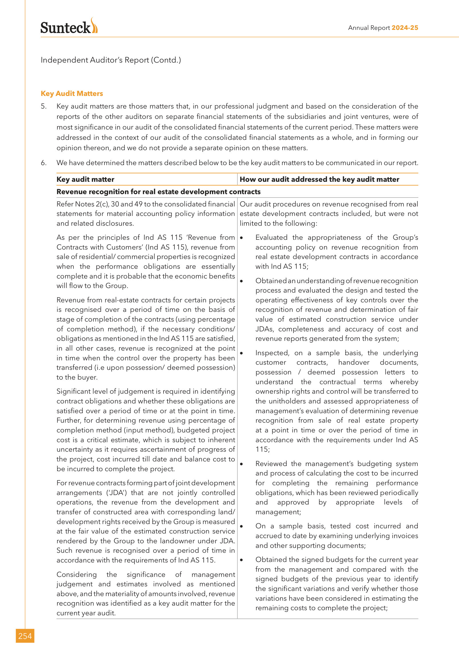 Auditor’s revenue-recognition risk and the controls tested across sales and JDAs.
